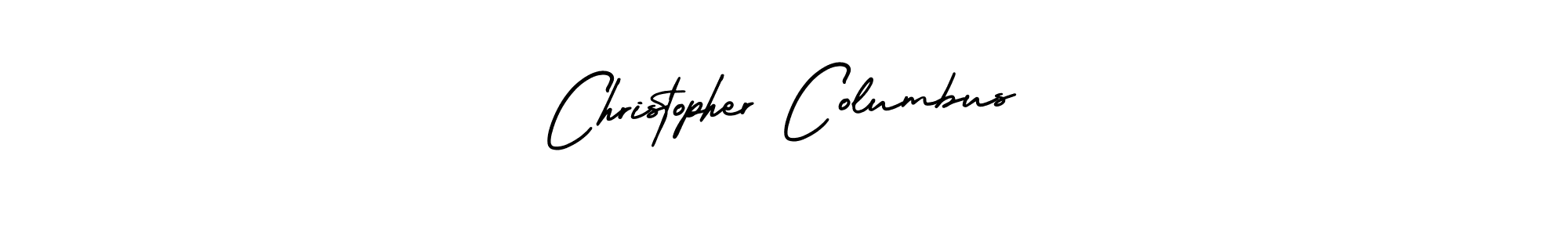 Make a beautiful signature design for name Christopher Columbus. With this signature (AmerikaSignatureDemo-Regular) style, you can create a handwritten signature for free. Christopher Columbus signature style 3 images and pictures png