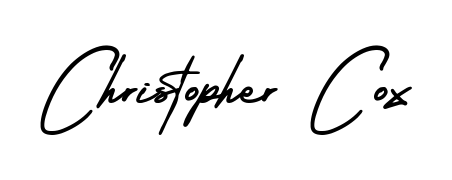 This is the best signature style for the Christopher Cox name. Also you like these signature font (AmerikaSignatureDemo-Regular). Mix name signature. Christopher Cox signature style 3 images and pictures png