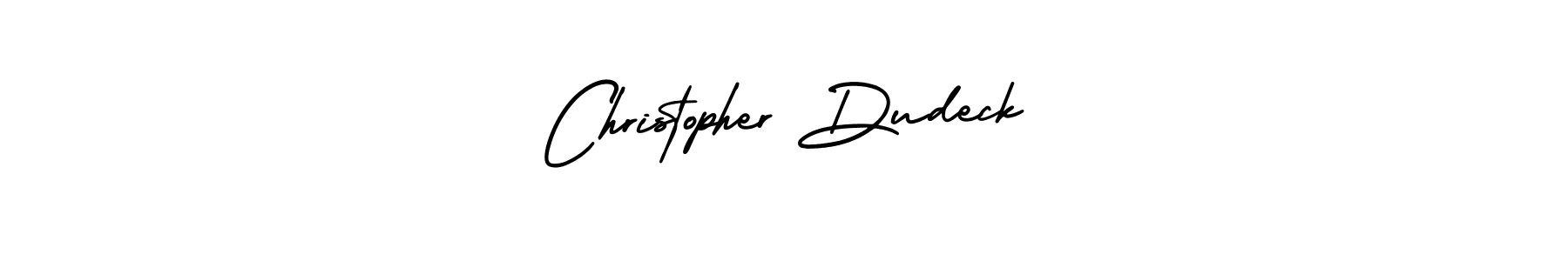 Make a short Christopher Dudeck signature style. Manage your documents anywhere anytime using AmerikaSignatureDemo-Regular. Create and add eSignatures, submit forms, share and send files easily. Christopher Dudeck signature style 3 images and pictures png