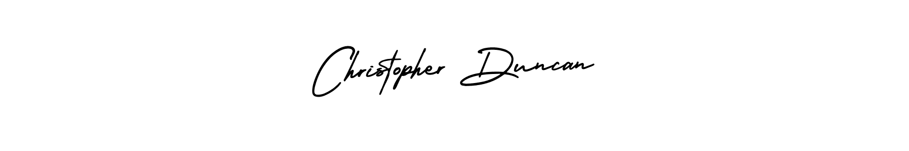 How to make Christopher Duncan signature? AmerikaSignatureDemo-Regular is a professional autograph style. Create handwritten signature for Christopher Duncan name. Christopher Duncan signature style 3 images and pictures png