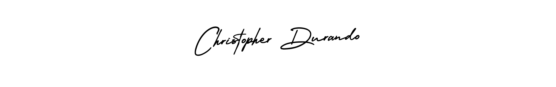 Create a beautiful signature design for name Christopher Durando. With this signature (AmerikaSignatureDemo-Regular) fonts, you can make a handwritten signature for free. Christopher Durando signature style 3 images and pictures png