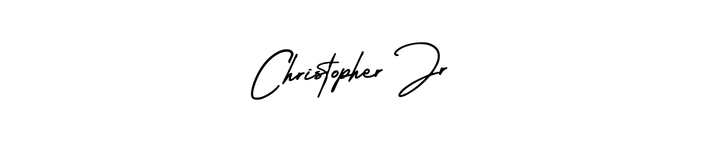 How to Draw Christopher Jr signature style? AmerikaSignatureDemo-Regular is a latest design signature styles for name Christopher Jr. Christopher Jr signature style 3 images and pictures png