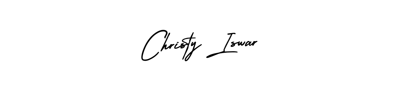 Use a signature maker to create a handwritten signature online. With this signature software, you can design (AmerikaSignatureDemo-Regular) your own signature for name Christy Iswar. Christy Iswar signature style 3 images and pictures png