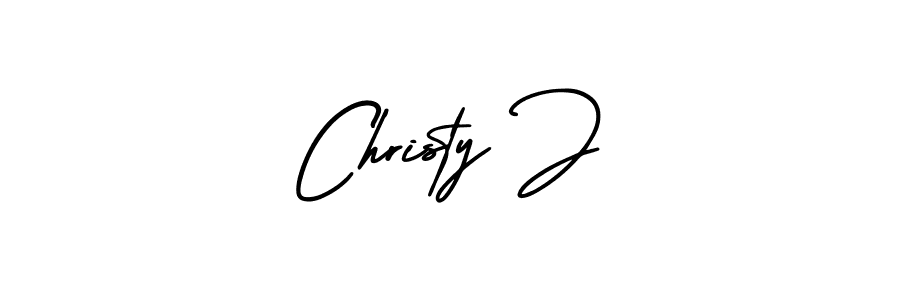 Make a beautiful signature design for name Christy J. Use this online signature maker to create a handwritten signature for free. Christy J signature style 3 images and pictures png