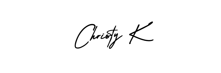 Also we have Christy K name is the best signature style. Create professional handwritten signature collection using AmerikaSignatureDemo-Regular autograph style. Christy K signature style 3 images and pictures png