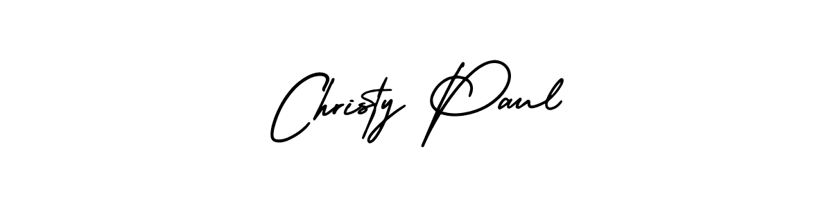 Christy Paul stylish signature style. Best Handwritten Sign (AmerikaSignatureDemo-Regular) for my name. Handwritten Signature Collection Ideas for my name Christy Paul. Christy Paul signature style 3 images and pictures png