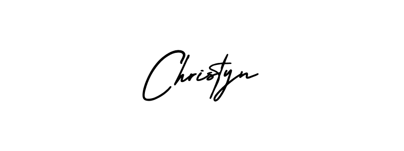 Make a beautiful signature design for name Christyn. With this signature (AmerikaSignatureDemo-Regular) style, you can create a handwritten signature for free. Christyn signature style 3 images and pictures png