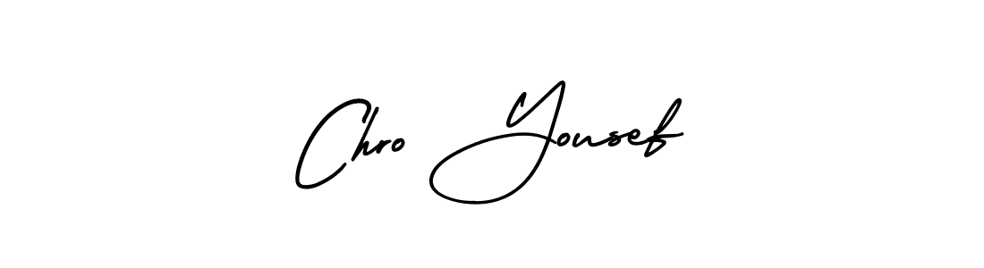 Use a signature maker to create a handwritten signature online. With this signature software, you can design (AmerikaSignatureDemo-Regular) your own signature for name Chro Yousef. Chro Yousef signature style 3 images and pictures png