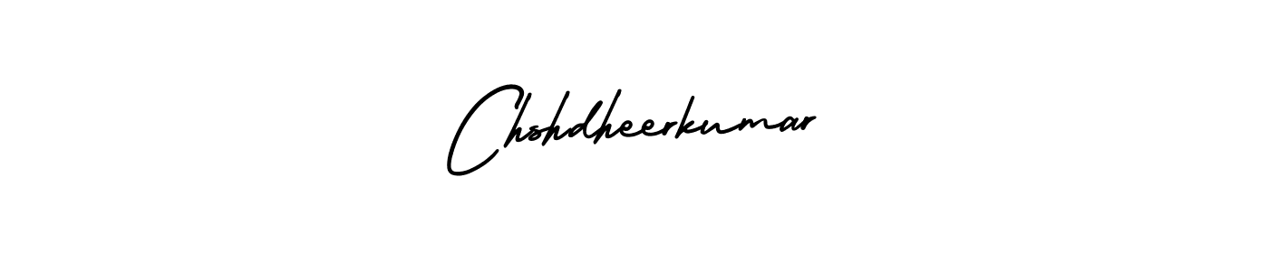 You should practise on your own different ways (AmerikaSignatureDemo-Regular) to write your name (Chshdheerkumar) in signature. don't let someone else do it for you. Chshdheerkumar signature style 3 images and pictures png