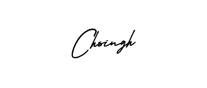 The best way (AmerikaSignatureDemo-Regular) to make a short signature is to pick only two or three words in your name. The name Chsingh include a total of six letters. For converting this name. Chsingh signature style 3 images and pictures png
