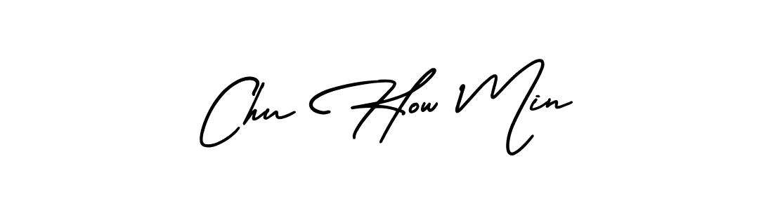 How to make Chu How Min signature? AmerikaSignatureDemo-Regular is a professional autograph style. Create handwritten signature for Chu How Min name. Chu How Min signature style 3 images and pictures png