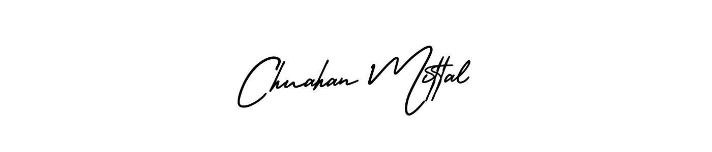 Design your own signature with our free online signature maker. With this signature software, you can create a handwritten (AmerikaSignatureDemo-Regular) signature for name Chuahan Mittal. Chuahan Mittal signature style 3 images and pictures png