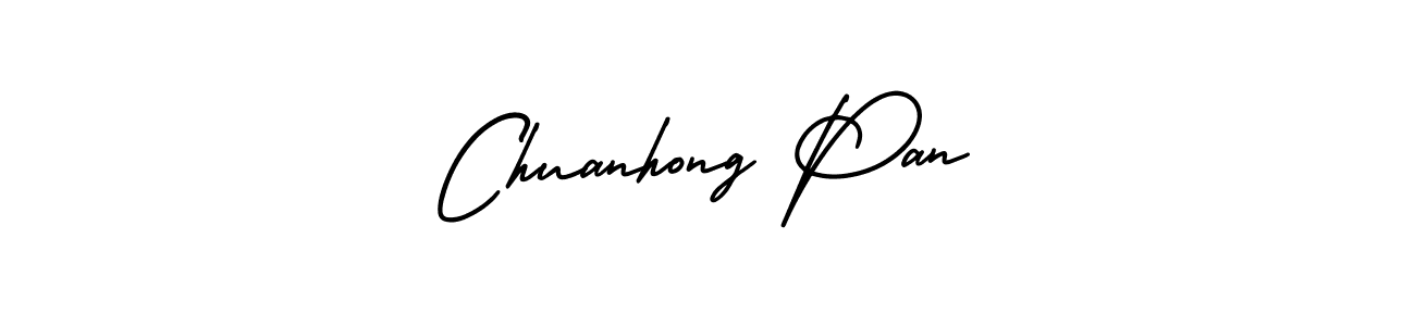How to make Chuanhong Pan signature? AmerikaSignatureDemo-Regular is a professional autograph style. Create handwritten signature for Chuanhong Pan name. Chuanhong Pan signature style 3 images and pictures png
