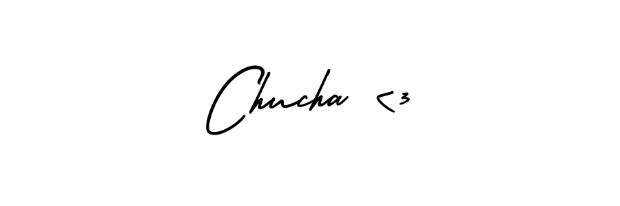 Make a beautiful signature design for name Chucha <3. With this signature (AmerikaSignatureDemo-Regular) style, you can create a handwritten signature for free. Chucha <3 signature style 3 images and pictures png