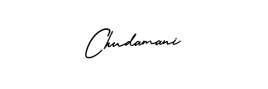 You should practise on your own different ways (AmerikaSignatureDemo-Regular) to write your name (Chudamani) in signature. don't let someone else do it for you. Chudamani signature style 3 images and pictures png