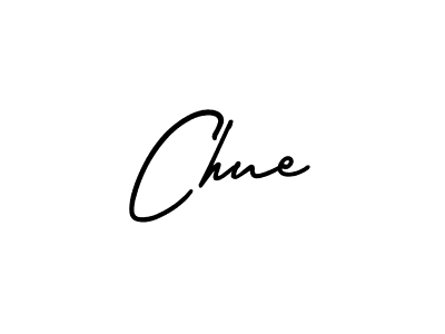 Chue stylish signature style. Best Handwritten Sign (AmerikaSignatureDemo-Regular) for my name. Handwritten Signature Collection Ideas for my name Chue. Chue signature style 3 images and pictures png