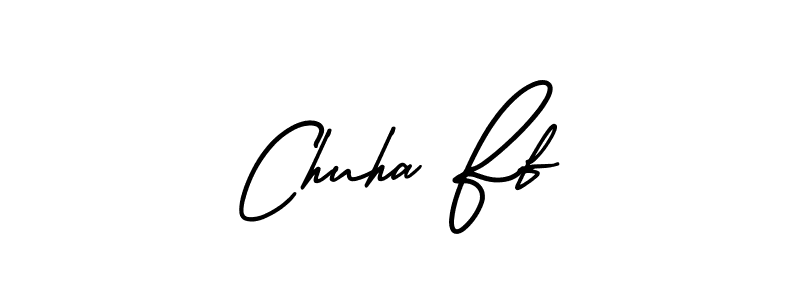 Use a signature maker to create a handwritten signature online. With this signature software, you can design (AmerikaSignatureDemo-Regular) your own signature for name Chuha Ff. Chuha Ff signature style 3 images and pictures png