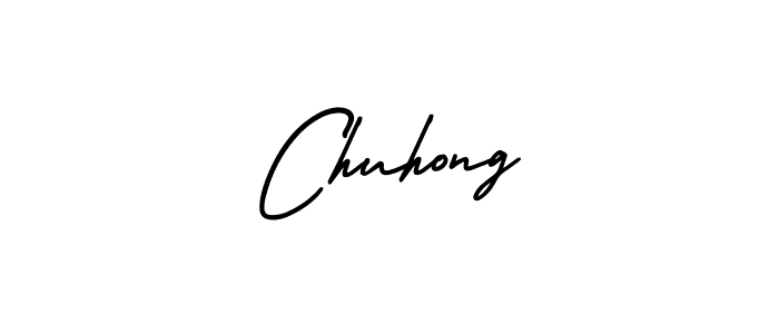 if you are searching for the best signature style for your name Chuhong. so please give up your signature search. here we have designed multiple signature styles  using AmerikaSignatureDemo-Regular. Chuhong signature style 3 images and pictures png