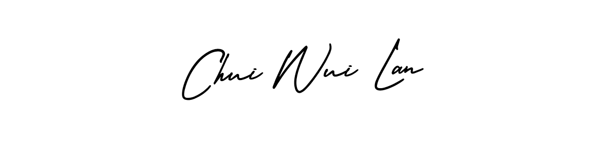 AmerikaSignatureDemo-Regular is a professional signature style that is perfect for those who want to add a touch of class to their signature. It is also a great choice for those who want to make their signature more unique. Get Chui Wui Lan name to fancy signature for free. Chui Wui Lan signature style 3 images and pictures png