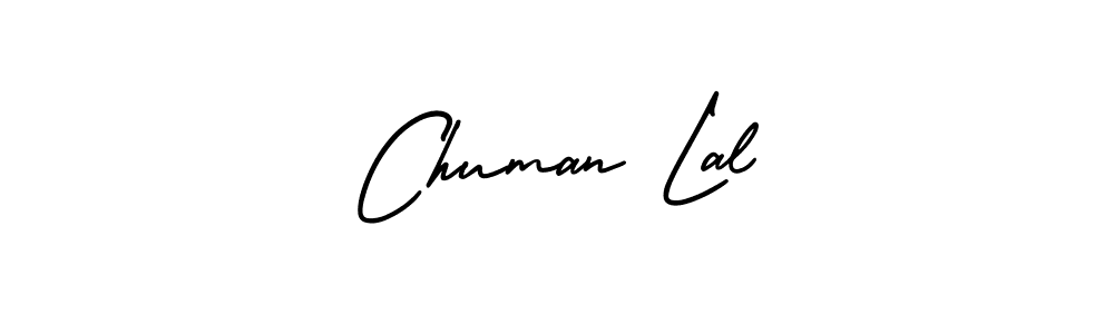 Design your own signature with our free online signature maker. With this signature software, you can create a handwritten (AmerikaSignatureDemo-Regular) signature for name Chuman Lal. Chuman Lal signature style 3 images and pictures png