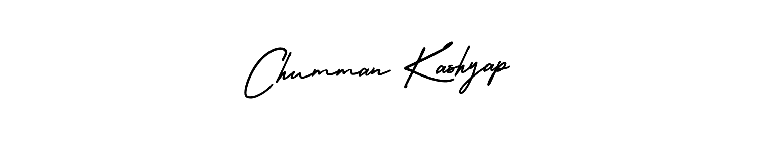 Design your own signature with our free online signature maker. With this signature software, you can create a handwritten (AmerikaSignatureDemo-Regular) signature for name Chumman Kashyap. Chumman Kashyap signature style 3 images and pictures png