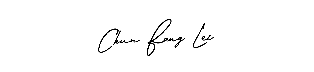 Also we have Chun Fang Lei name is the best signature style. Create professional handwritten signature collection using AmerikaSignatureDemo-Regular autograph style. Chun Fang Lei signature style 3 images and pictures png