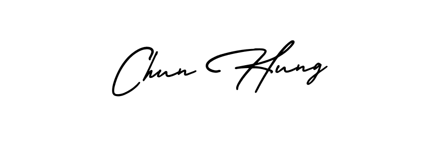 It looks lik you need a new signature style for name Chun Hung. Design unique handwritten (AmerikaSignatureDemo-Regular) signature with our free signature maker in just a few clicks. Chun Hung signature style 3 images and pictures png