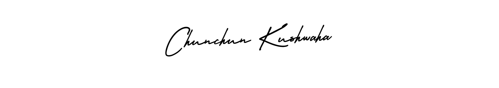 Make a beautiful signature design for name Chunchun Kushwaha. With this signature (AmerikaSignatureDemo-Regular) style, you can create a handwritten signature for free. Chunchun Kushwaha signature style 3 images and pictures png