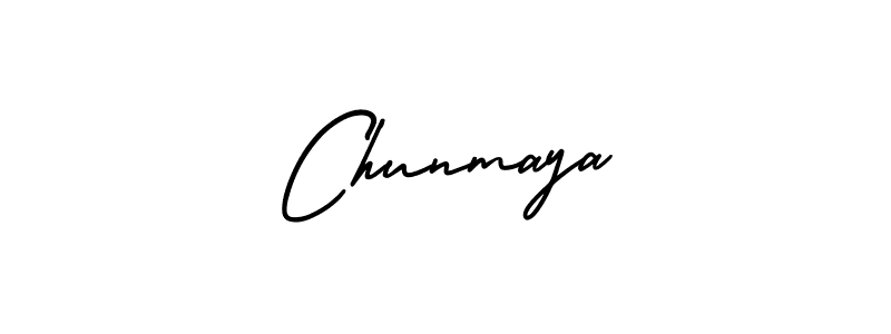 It looks lik you need a new signature style for name Chunmaya. Design unique handwritten (AmerikaSignatureDemo-Regular) signature with our free signature maker in just a few clicks. Chunmaya signature style 3 images and pictures png