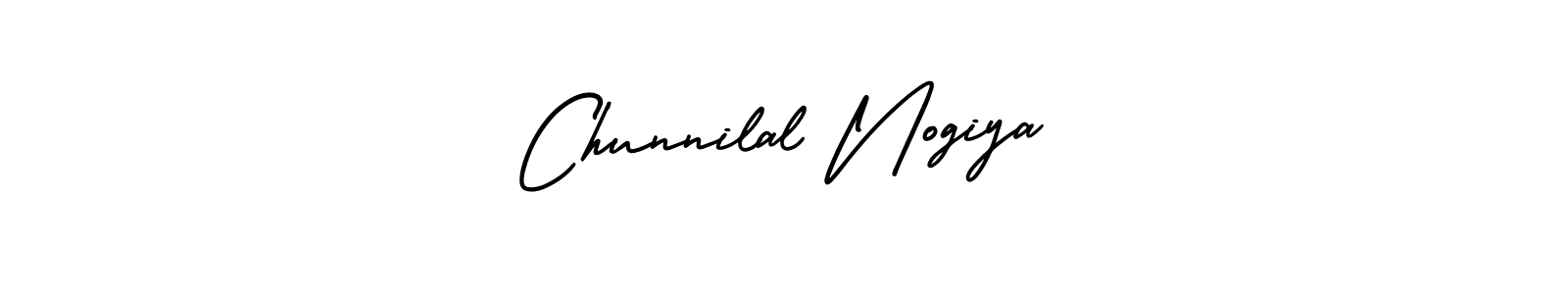 Create a beautiful signature design for name Chunnilal Nogiya. With this signature (AmerikaSignatureDemo-Regular) fonts, you can make a handwritten signature for free. Chunnilal Nogiya signature style 3 images and pictures png