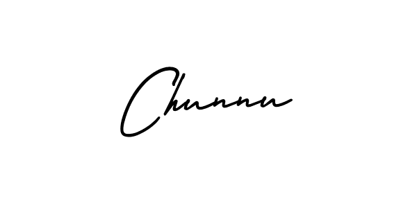 Make a beautiful signature design for name Chunnu. With this signature (AmerikaSignatureDemo-Regular) style, you can create a handwritten signature for free. Chunnu signature style 3 images and pictures png