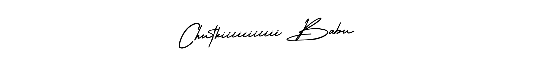 Make a beautiful signature design for name Chutkiiiiiiiiiii Babu. With this signature (AmerikaSignatureDemo-Regular) style, you can create a handwritten signature for free. Chutkiiiiiiiiiii Babu signature style 3 images and pictures png