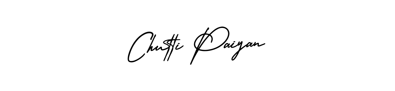 Use a signature maker to create a handwritten signature online. With this signature software, you can design (AmerikaSignatureDemo-Regular) your own signature for name Chutti Paiyan. Chutti Paiyan signature style 3 images and pictures png