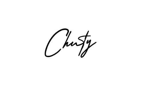 Chuty stylish signature style. Best Handwritten Sign (AmerikaSignatureDemo-Regular) for my name. Handwritten Signature Collection Ideas for my name Chuty. Chuty signature style 3 images and pictures png