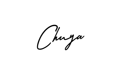 Use a signature maker to create a handwritten signature online. With this signature software, you can design (AmerikaSignatureDemo-Regular) your own signature for name Chuya. Chuya signature style 3 images and pictures png
