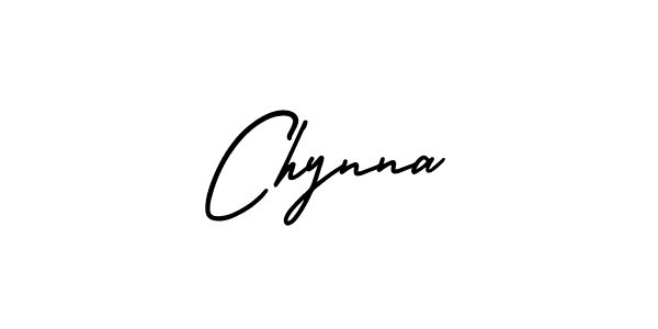 Make a beautiful signature design for name Chynna. With this signature (AmerikaSignatureDemo-Regular) style, you can create a handwritten signature for free. Chynna signature style 3 images and pictures png