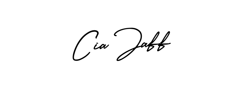 How to make Cia Jaff name signature. Use AmerikaSignatureDemo-Regular style for creating short signs online. This is the latest handwritten sign. Cia Jaff signature style 3 images and pictures png