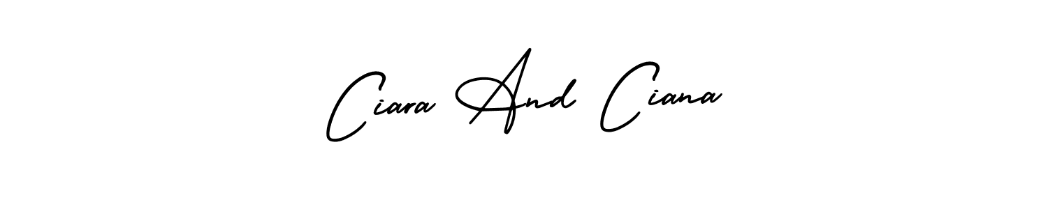 It looks lik you need a new signature style for name Ciara And Ciana. Design unique handwritten (AmerikaSignatureDemo-Regular) signature with our free signature maker in just a few clicks. Ciara And Ciana signature style 3 images and pictures png