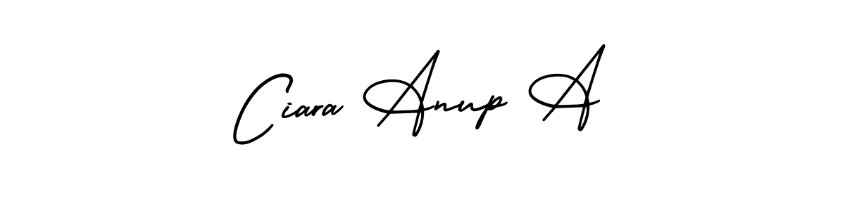 Make a beautiful signature design for name Ciara Anup A. Use this online signature maker to create a handwritten signature for free. Ciara Anup A signature style 3 images and pictures png