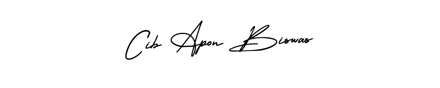 Also we have Cib Apon Biswas name is the best signature style. Create professional handwritten signature collection using AmerikaSignatureDemo-Regular autograph style. Cib Apon Biswas signature style 3 images and pictures png