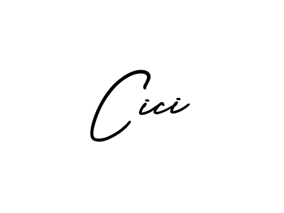 Design your own signature with our free online signature maker. With this signature software, you can create a handwritten (AmerikaSignatureDemo-Regular) signature for name Cici. Cici signature style 3 images and pictures png