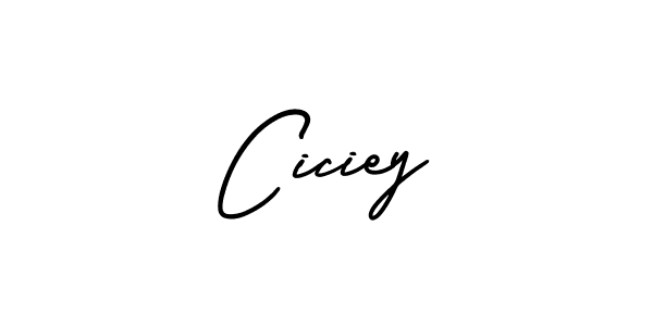 How to Draw Ciciey signature style? AmerikaSignatureDemo-Regular is a latest design signature styles for name Ciciey. Ciciey signature style 3 images and pictures png