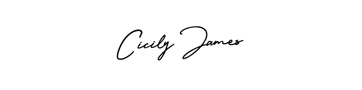 Design your own signature with our free online signature maker. With this signature software, you can create a handwritten (AmerikaSignatureDemo-Regular) signature for name Cicily James. Cicily James signature style 3 images and pictures png