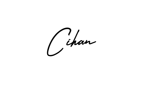 How to make Cihan signature? AmerikaSignatureDemo-Regular is a professional autograph style. Create handwritten signature for Cihan name. Cihan signature style 3 images and pictures png