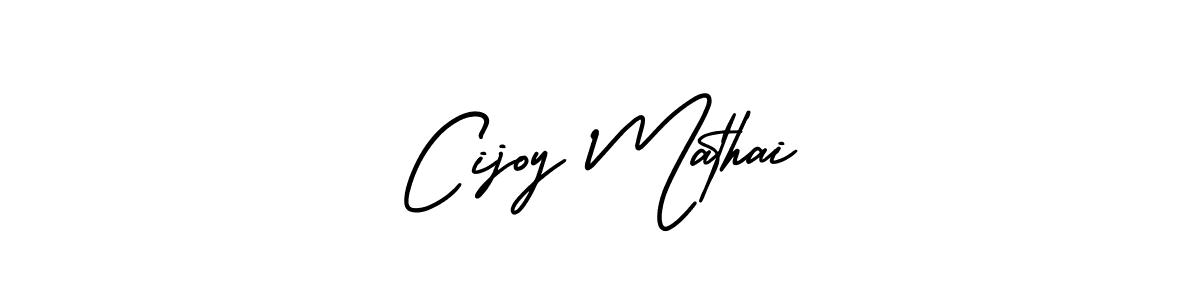 Design your own signature with our free online signature maker. With this signature software, you can create a handwritten (AmerikaSignatureDemo-Regular) signature for name Cijoy Mathai. Cijoy Mathai signature style 3 images and pictures png