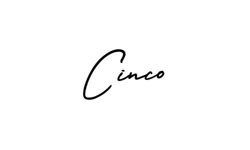 Cinco stylish signature style. Best Handwritten Sign (AmerikaSignatureDemo-Regular) for my name. Handwritten Signature Collection Ideas for my name Cinco. Cinco signature style 3 images and pictures png