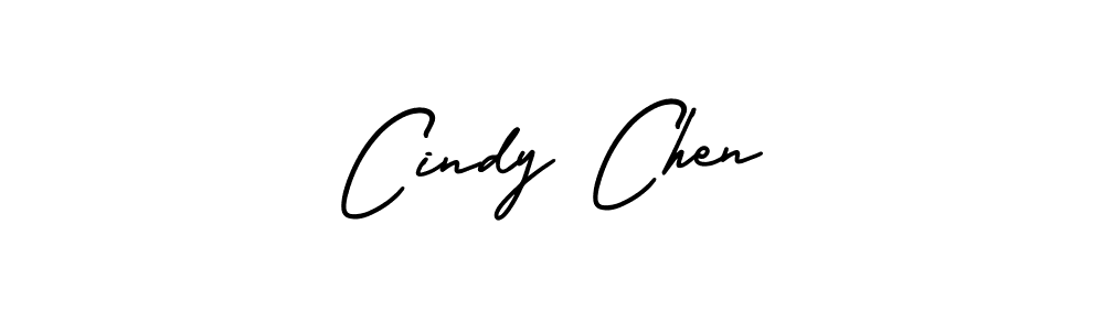 The best way (AmerikaSignatureDemo-Regular) to make a short signature is to pick only two or three words in your name. The name Cindy Chen include a total of six letters. For converting this name. Cindy Chen signature style 3 images and pictures png