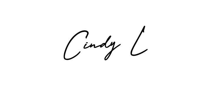 Use a signature maker to create a handwritten signature online. With this signature software, you can design (AmerikaSignatureDemo-Regular) your own signature for name Cindy L. Cindy L signature style 3 images and pictures png