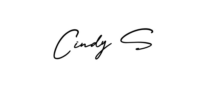 The best way (AmerikaSignatureDemo-Regular) to make a short signature is to pick only two or three words in your name. The name Cindy S include a total of six letters. For converting this name. Cindy S signature style 3 images and pictures png