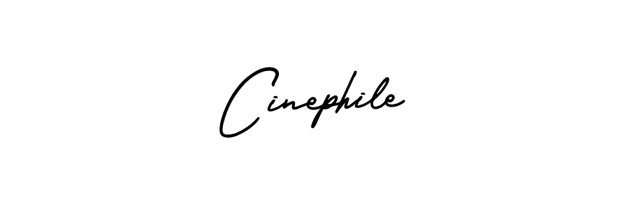 How to make Cinephile name signature. Use AmerikaSignatureDemo-Regular style for creating short signs online. This is the latest handwritten sign. Cinephile signature style 3 images and pictures png